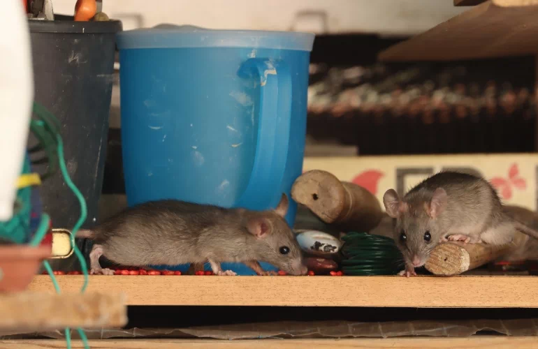 myszy na półce